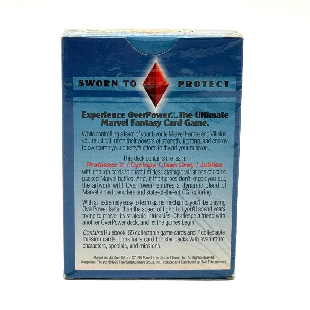 Marvel Overpower Sworn to Protect Starter Deck New Sealed 1995 X-Men CCG